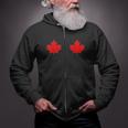 Boobs Maple Leaf Canada Day Canadian Flag Cool Idea Zip Up Hoodie