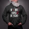 Born Two Rock Electric Guitar Zip Up Hoodie