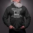 My Code Never Has Bugs Programmer Zip Up Hoodie