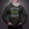 Don't Lose Your Dinosaur Step Brothers Graphic Zip Up Hoodie