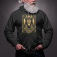 Egyptian God Anubis Egyptian Hieroglyphics Ancient Egypt Zip Up Hoodie