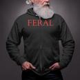 Feral Paint The Town Red Feral Friends Zip Up Hoodie