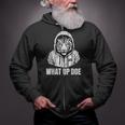 Detroit Slang What Up Doe 313 Zip Up Hoodie