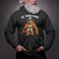 El Squatcho Poncho Western Bigfoot Sasquatch Lover Zip Up Hoodie