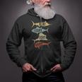 Vintage Saltwater Fishing Here Fishy-Fishy Zip Up Hoodie