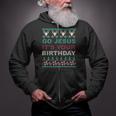 Go Jesus Its Your Birthday Ugly Christmas Sweater Zip Up Hoodie