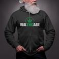 Health Care Thc Weed Tshirt Zip Up Hoodie