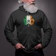 Ira Irish Lucky Shamrock St Patrick's Day Ireland Flag Zip Up Hoodie