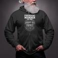 Mens Dad Grumpy Old Papa Club Grandparent Zip Up Hoodie