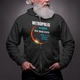 Metropolis Illinois Total Solar Eclipse 2024 Zip Up Hoodie