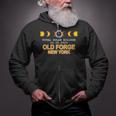Old Forge New York Total Solar Eclipse 2024 Zip Up Hoodie