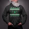 Psychology Ugly Christmas Sweater Brain Neurotransmitter Zip Up Hoodie