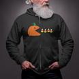 Pumpkin Candy Halloween Quote Zip Up Hoodie