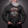 Severino Name Shirt Severino Family Name V2 Zip Up Hoodie