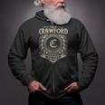 Team Crawford Lifetime Member Vintage Crawford Family Zip Up Hoodie