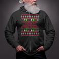 Ugly Christmas Sweater Car's Extended Warranty Meme Graphic Zip Up Hoodie