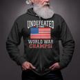 Undefeated 2-Time World War Champs Zip Up Hoodie