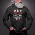 Zee Name Shirt Zee Family Name Zip Up Hoodie