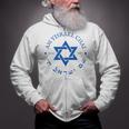 Am Yisrael Chai 1948 Hebrew Israel Jewish Star Of David Idf Zip Up Hoodie