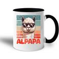 Alpapaatertag Bester Papa Alpaka Raglan Tasse Zweifarbig