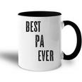 Best Pa Ever Cute Adults Papa Dad Grandpa Raglan Tasse Zweifarbig