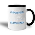 Children's Superhero Bester Papa Der Welt 80 Tasse Zweifarbig