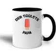 Der Coolste Papa Eis Am Stiel Lustigater Papi Tasse Zweifarbig