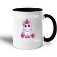 Egal Was Duorhast Ich Fahre Den Fluchtwagen Unicorn Tasse Zweifarbig