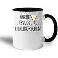 Fun Friede Freude Egg Liqueur Tasse Zweifarbig