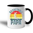 Herren Basketball Papa Basketballspieler Dadatertag Tasse Zweifarbig