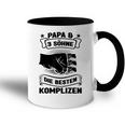 Papa & 3 Söhne Die Besten Komplizen Papa 3 Söhne Tasse Zweifarbig