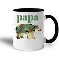 Papa Bär Camo Camo Papa Bär Passender Familienbär Raglan Tasse Zweifarbig