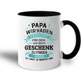 Papa Wir Habenersucht Das Perfekte Zu Finden Tasse Zweifarbig