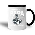 Zur Geburt Für Papa Frischgebackener Papa Gaming Tasse Zweifarbig