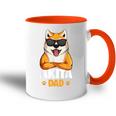 Akita Dog Papa Tasse Zweifarbig