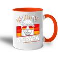 Alpapaatertag Papa Alpaka Retrointage Deutschland Flagge Tasse Zweifarbig