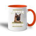 Altdeutscher Schäferhund Hund Old German Shepherd Tasse Zweifarbig