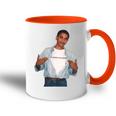 Barack Obama Retro Collegeintage Young Obama Tasse Zweifarbig