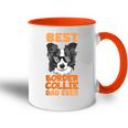 Best Border Collie Dad Ever Cooler Hunde Papaater Geschenk Tasse Zweifarbig