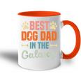 Best Dog Dad In The Galaxy –Atertag – Hundeliebende Papa Tasse Zweifarbig