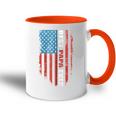 Beste Papa Jemals Süßeste Amerikanische Flagge Kapuzenjacke Tasse Zweifarbig