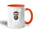 Bester Papa Der Welt Father's Day Father's Day Tasse Zweifarbig