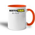 Bestes Taxi Der Welt Für Freunde Mit Führerschein Tasse Zweifarbig