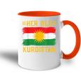 Her Biji Kurdistan Flag Kurdish Kurd Erbil Kurdi Kurdistan Tasse Zweifarbig