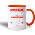 Bonuspapa Best Stepdad Stepdad Bonus Dad Tasse Zweifarbig