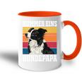 Border Collie Nummer Eins Border Collie Papaintage Tasse Zweifarbig