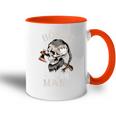 Böser Alter Mann Opa Papa Totenkopf Skullintage Wikinger Tasse Zweifarbig