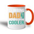 Climbing Dad Like A Regular Dad Klettern Papa Spruch Tasse Zweifarbig