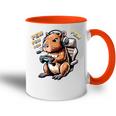 Cute Gaming Capybara Pewideojuego Gráfico Hombres Niños Niñas Accent Mug