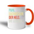 Dachdecker Papa Legendeaterintage Spruch Tasse Zweifarbig